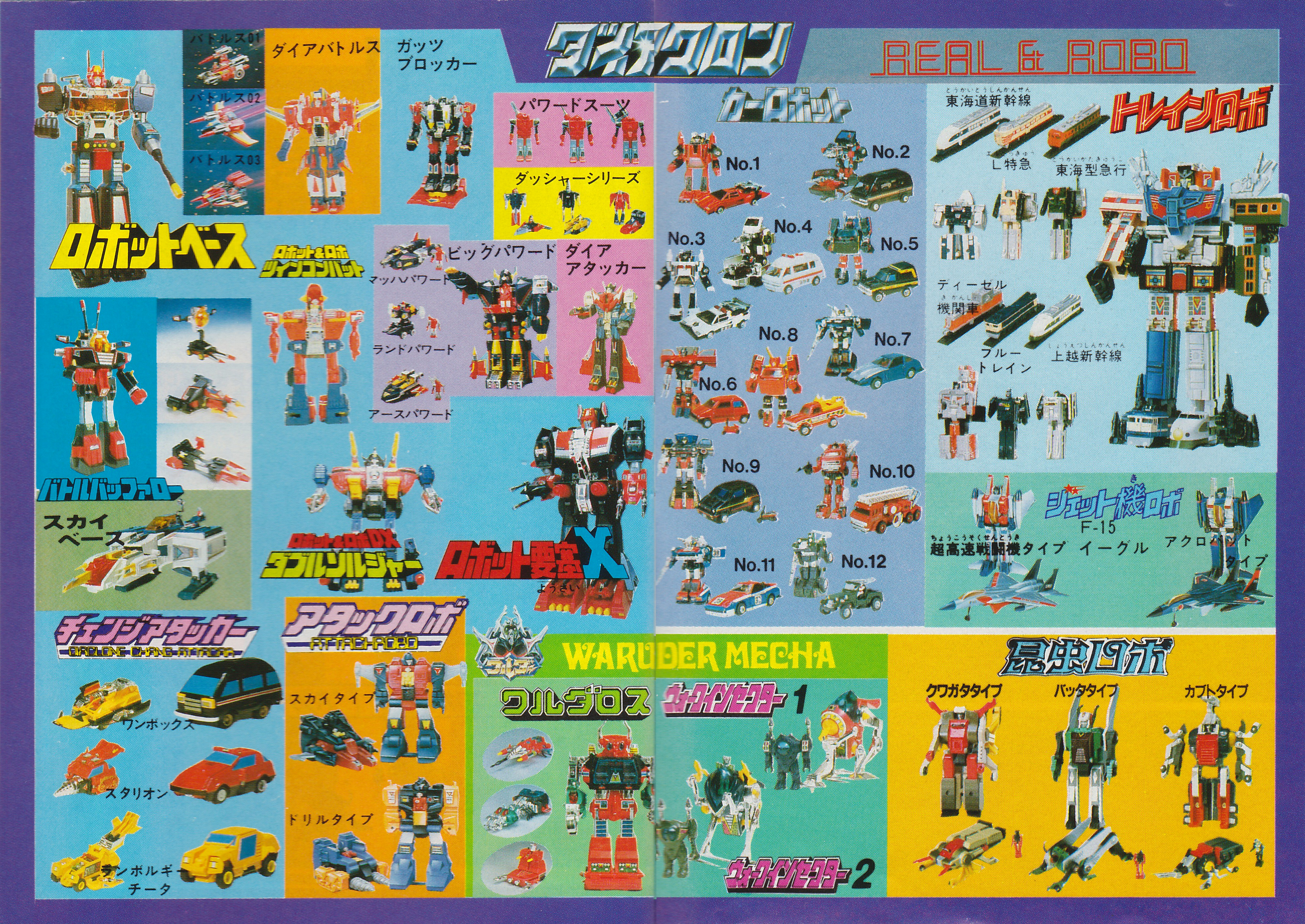 Diaclone Toy Catalog Scans Translation: 1983: Waruder's on