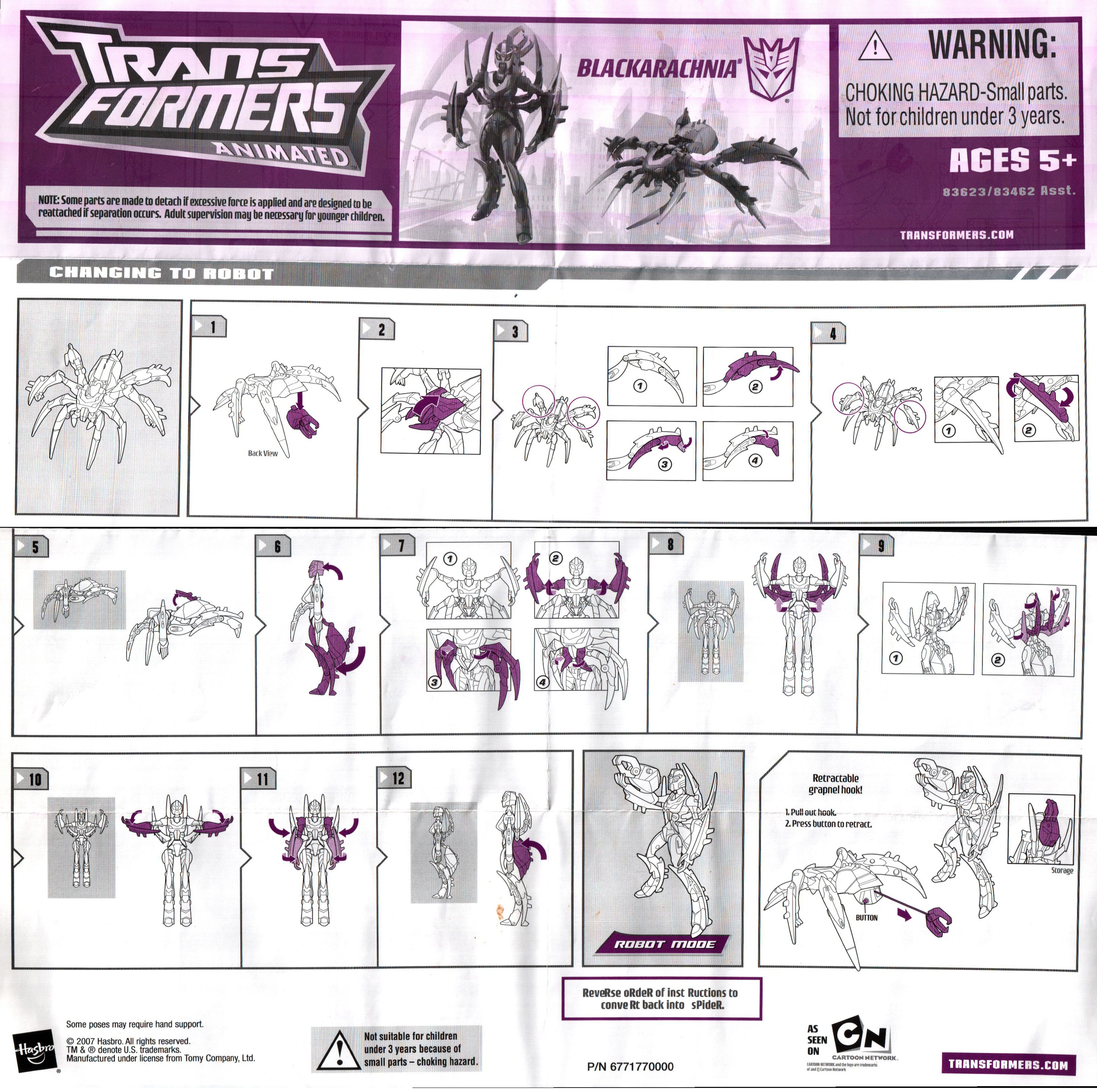 Deluxe Class Blackarachnia (Transformers, Animated, Decepticon