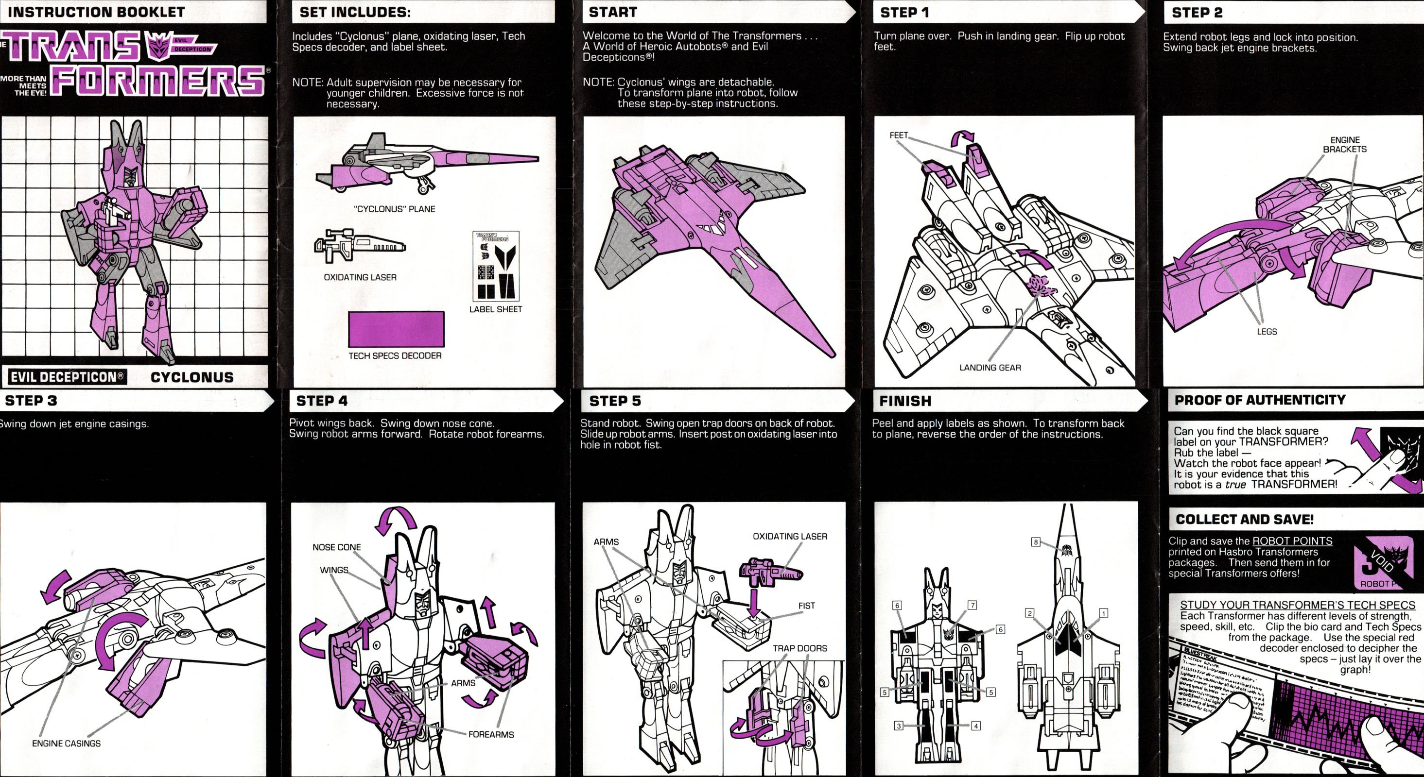 Decepticon Jets Cyclonus (Transformers, G1, Decepticon