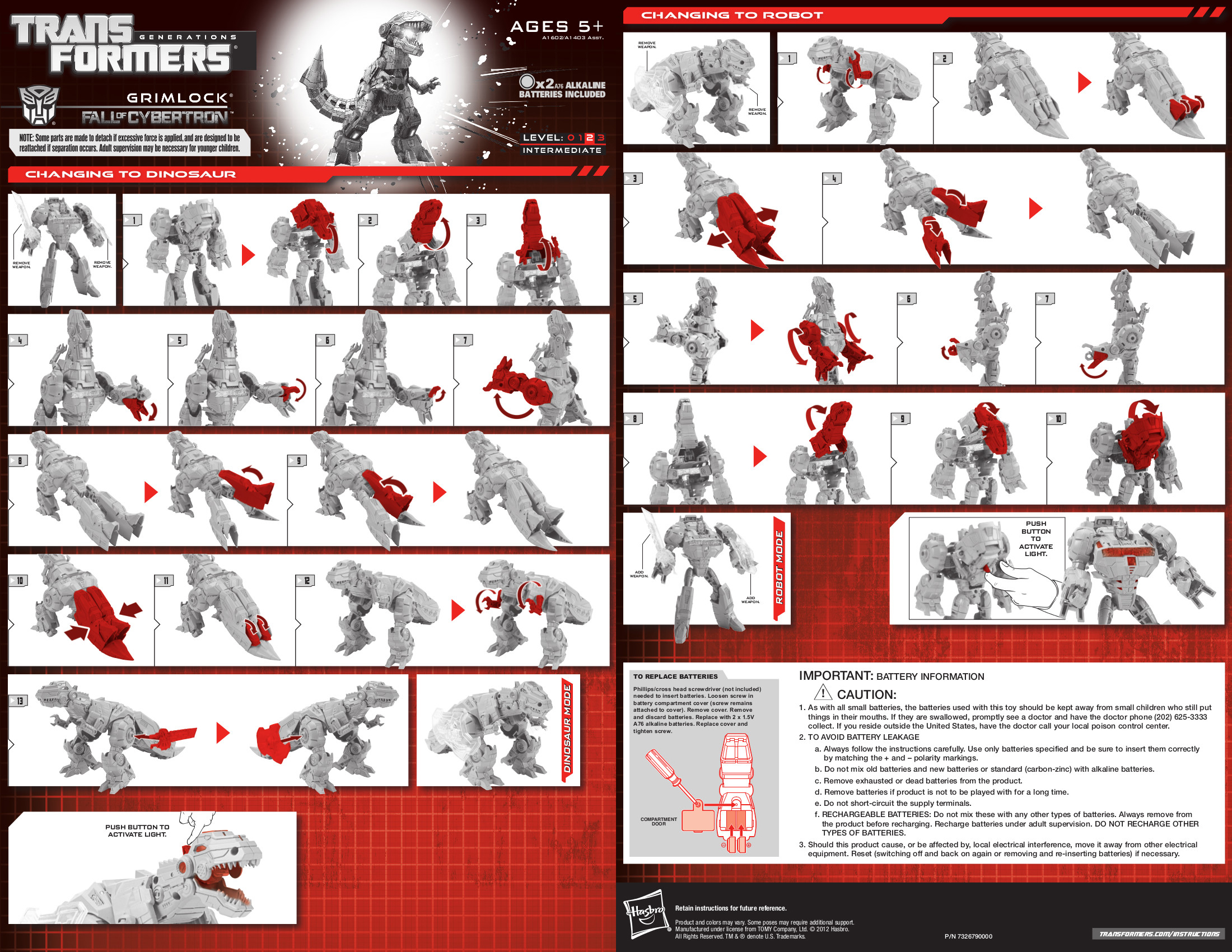 Voyager Class Grimlock (Transformers, Generations, Autobot