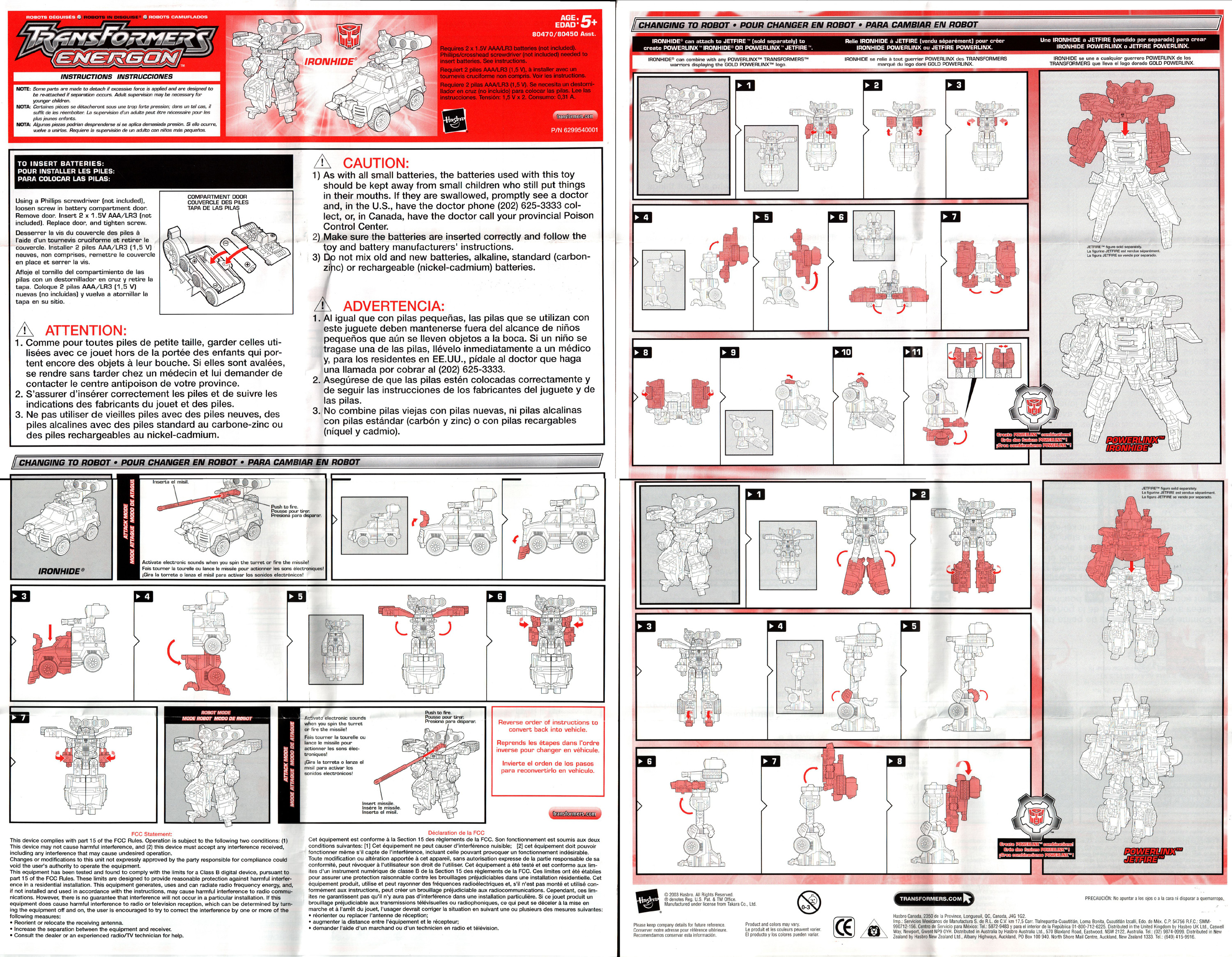 Mega Class Ironhide (Transformers, Energon, Autobot) Transformerland