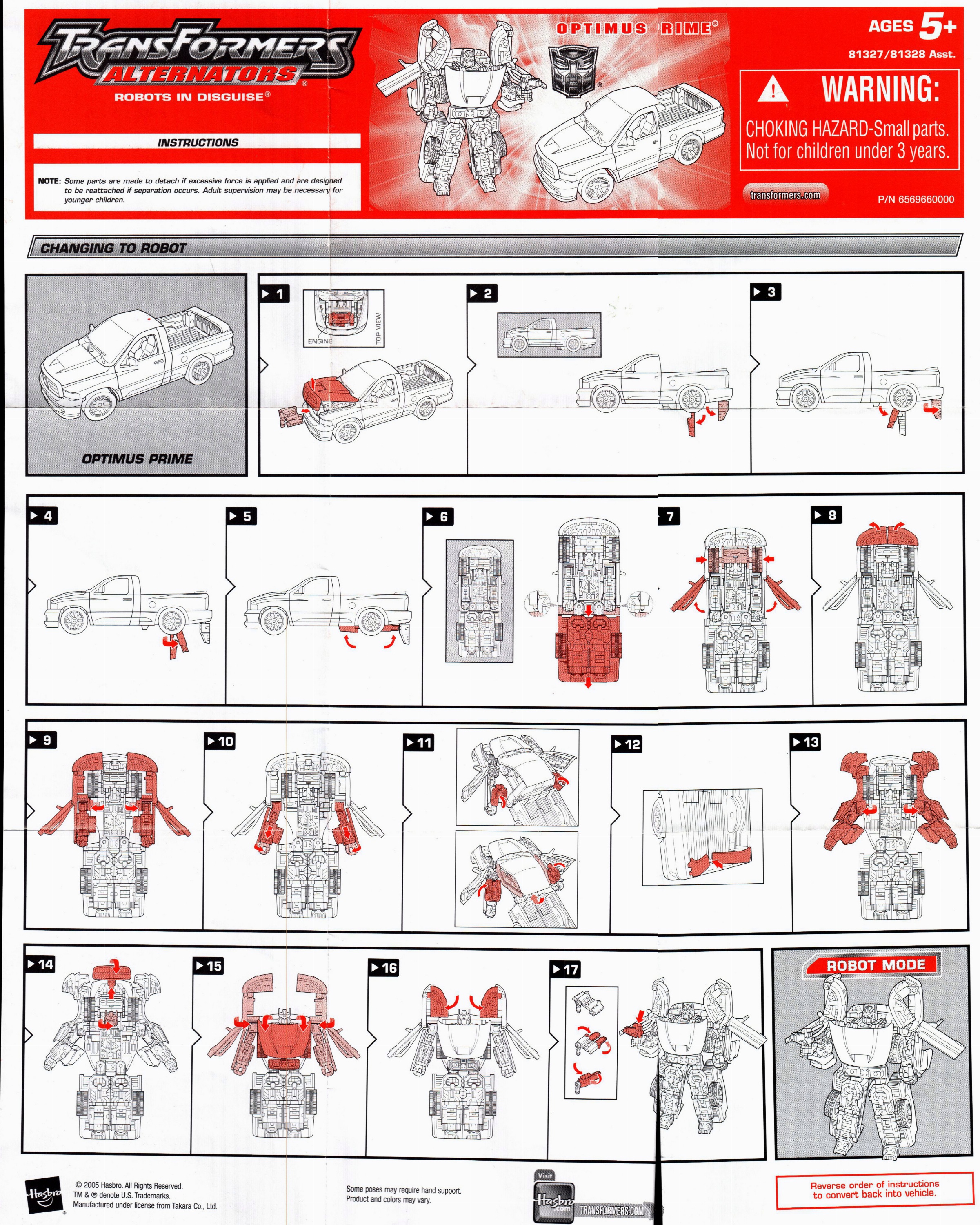 1 24 Scale Optimus Prime 21 Transformers Alternators