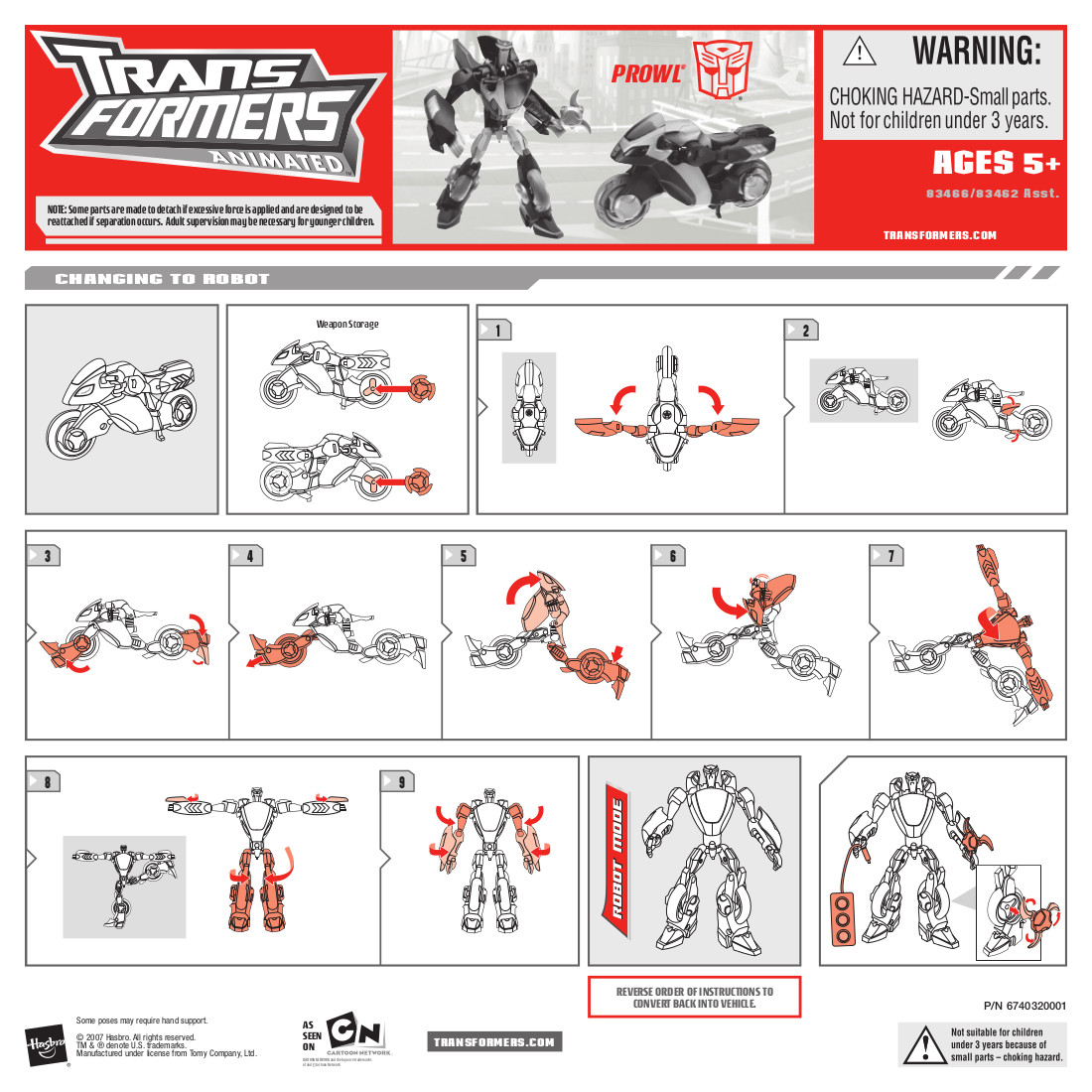 Deluxe Class Prowl (Transformers, Animated, Autobot) Transformerland