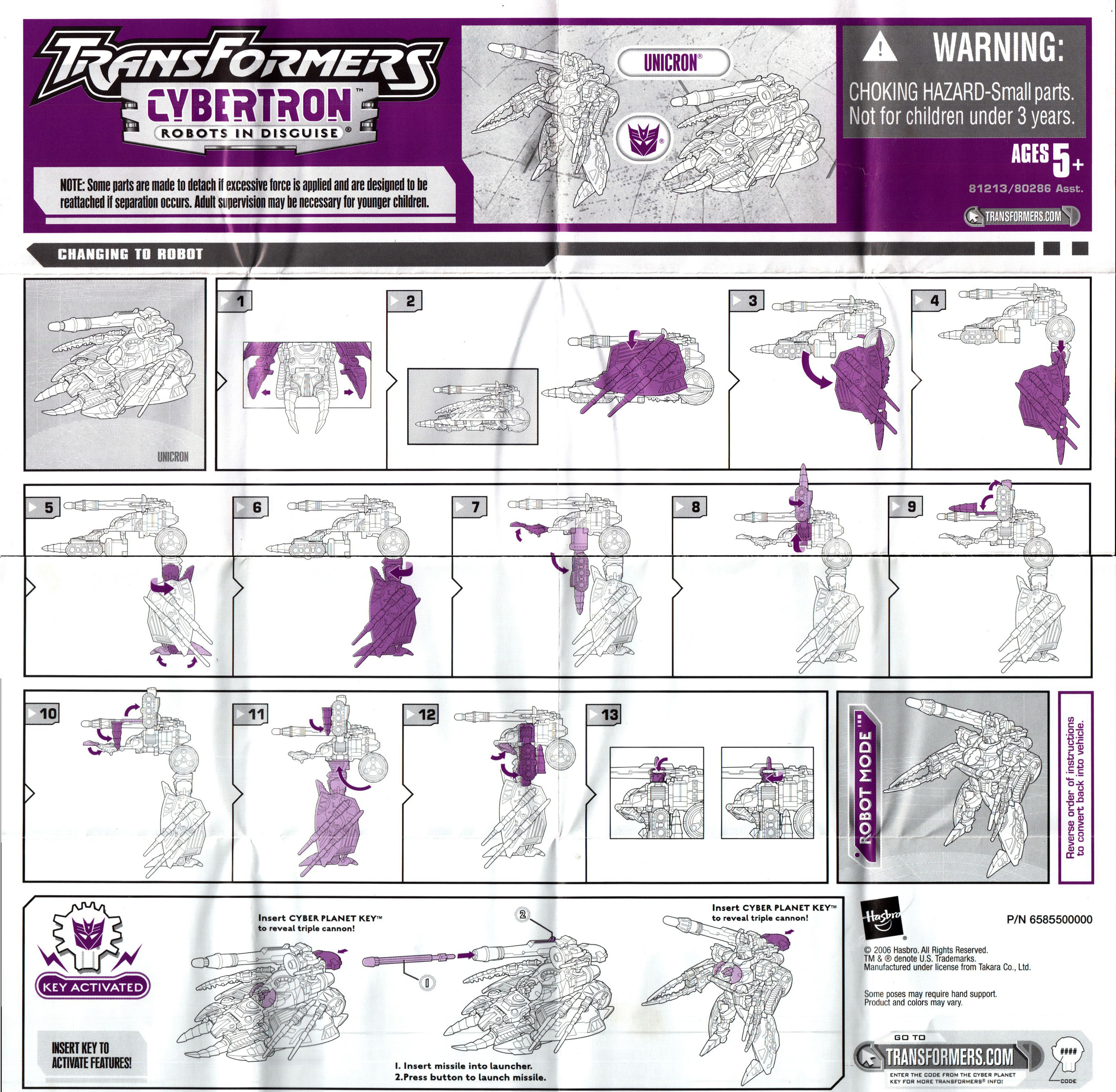 Deluxe Class Unicron (dgt3) (Transformers, Cybertron, Decepticon