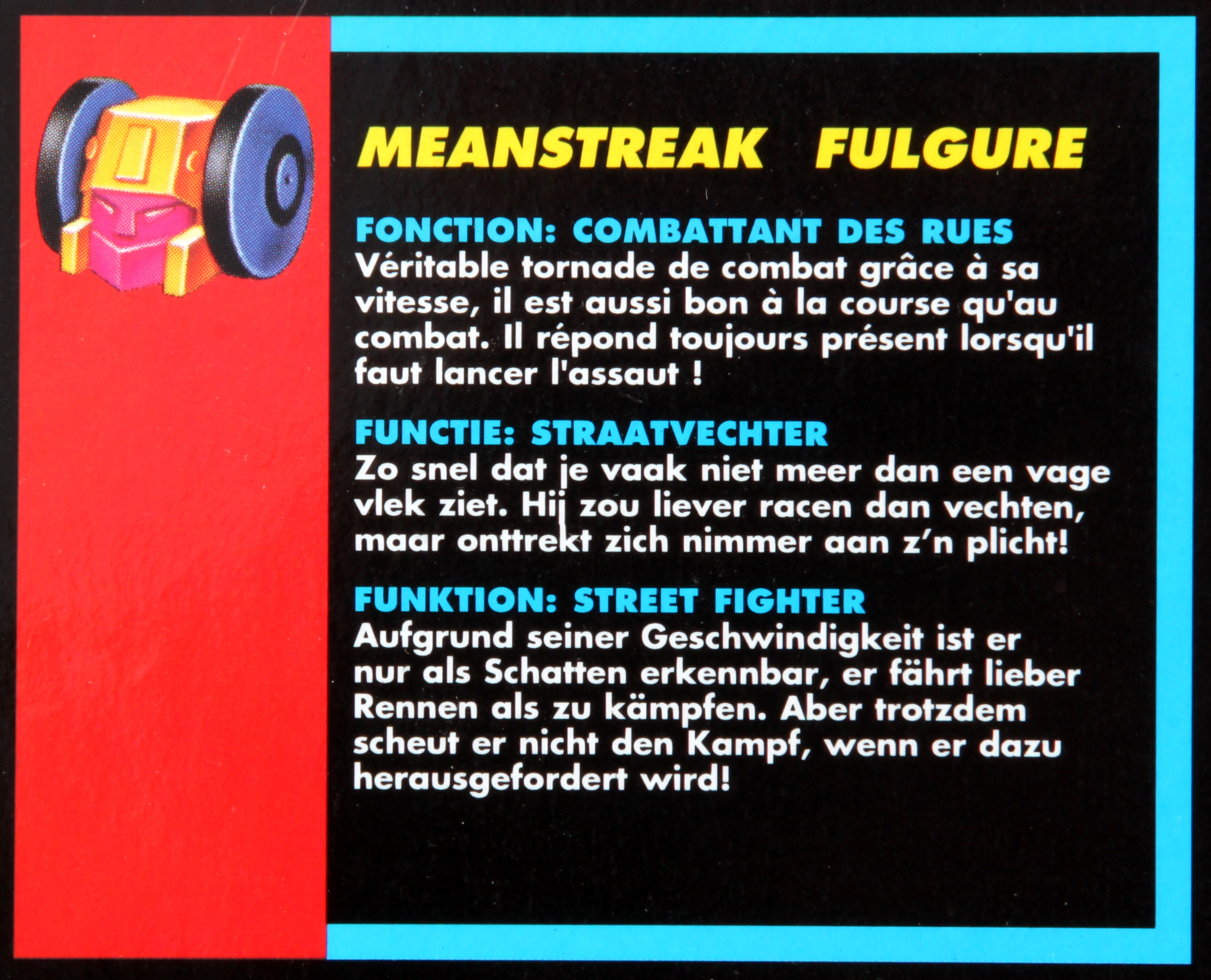 Power Masters Meanstreak (Transformers, G2 (Europe), Autobot