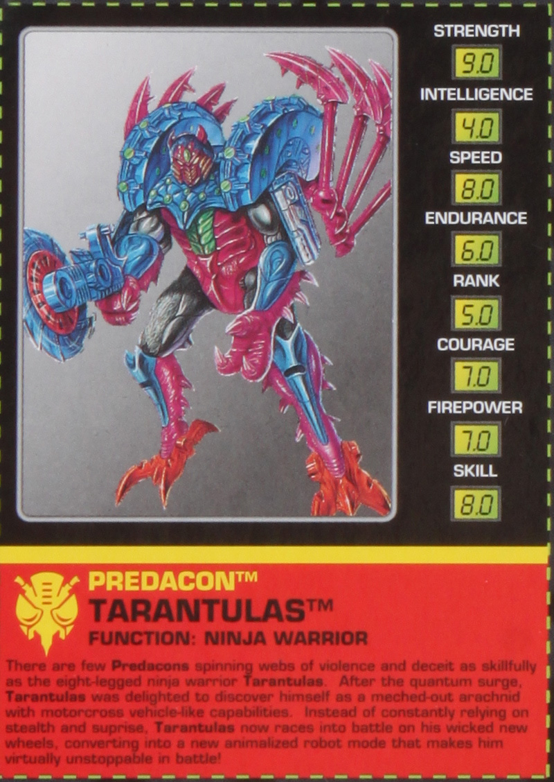 transformers beast wars tarantulas toy