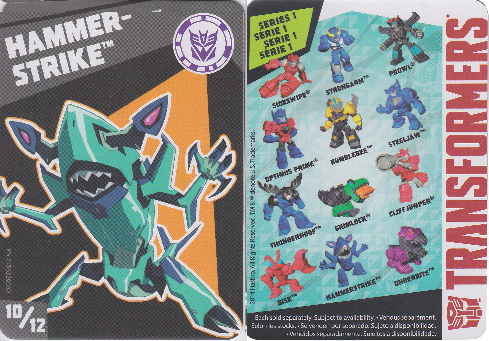 Tiny Titans Hammerstrike (S1 10/12) (Transformers, Robots in Disguise