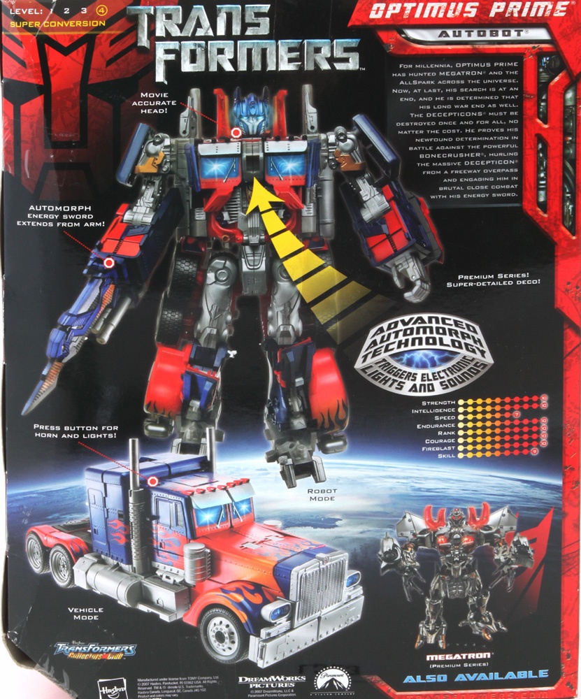 transformers 2007 optimus prime toy