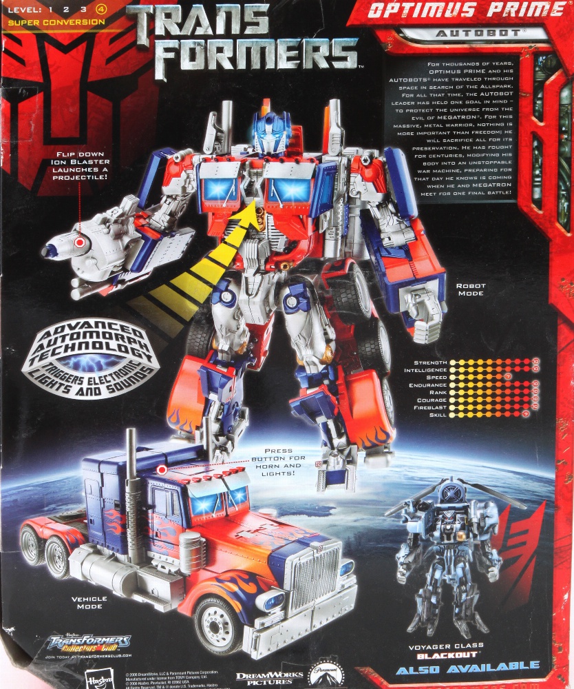 transformers 2007 optimus prime toy