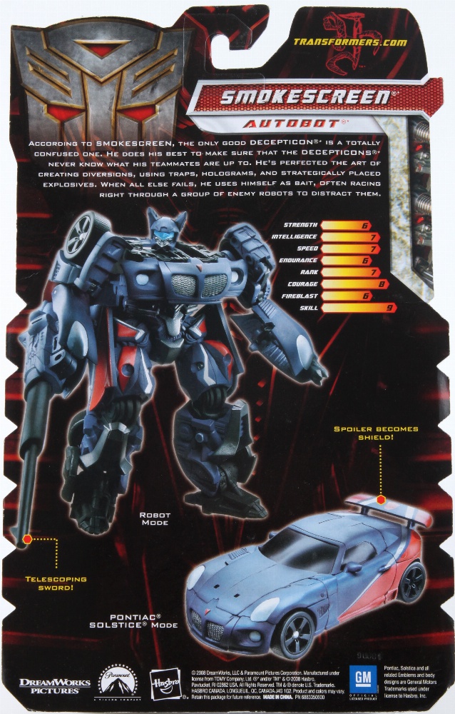 smokescreen transformer toy