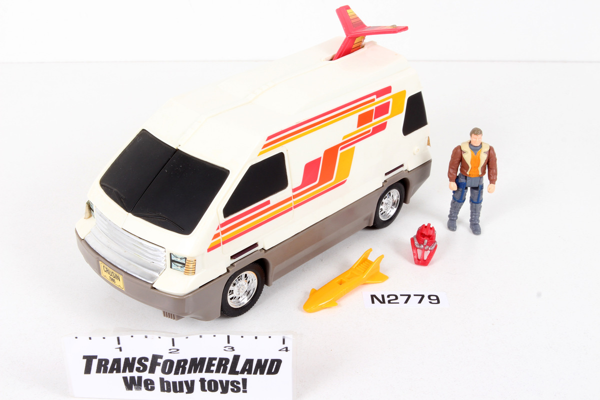 M.A.S.K. Slingshot with Ace Riker. Vintage Kenner 1986 MASK Van - Helicopter RV