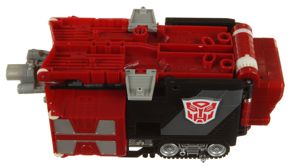 toy optimus prime with trailer