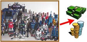 Sell your Transformers collection.