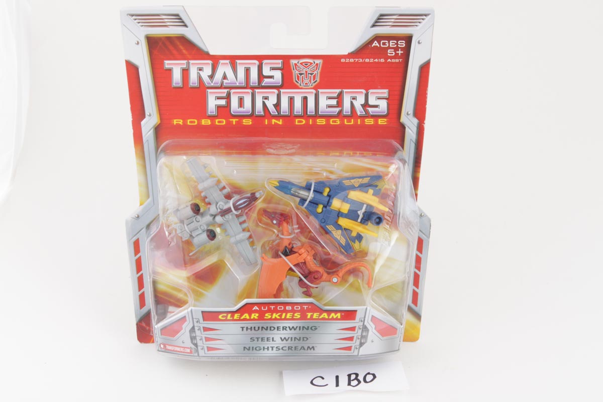 Transformers Classics Clear Skies Team (Thunderwing, Steel