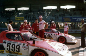 The Turbos line up at practice for the 1976 Giro d'Italia.