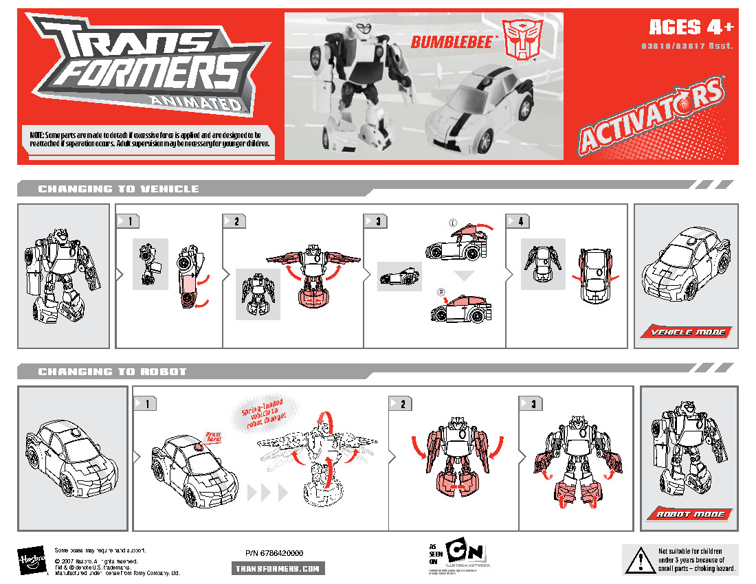 Activators Bumblebee (Transformers, Animated, Autobot