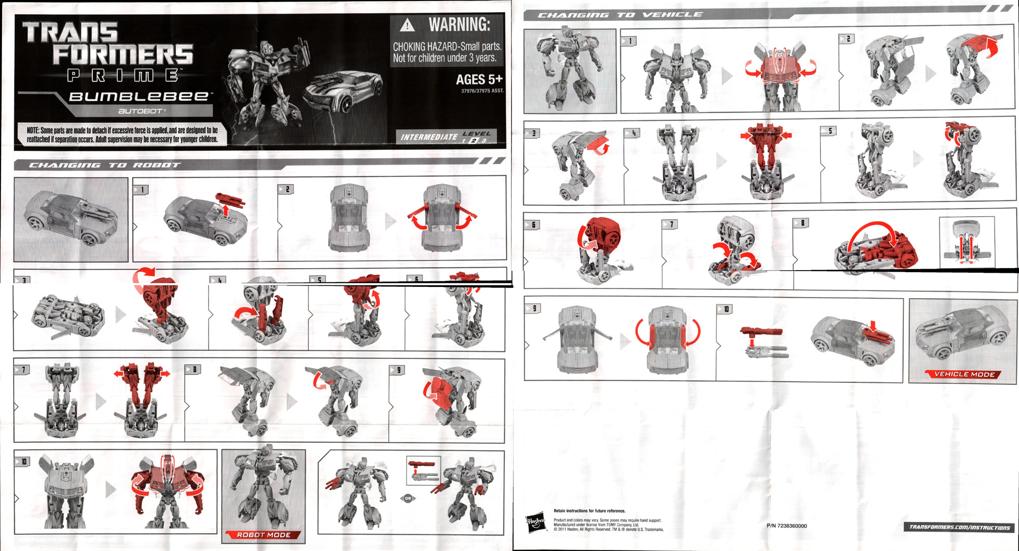 bumblebee transformer instructions 2018