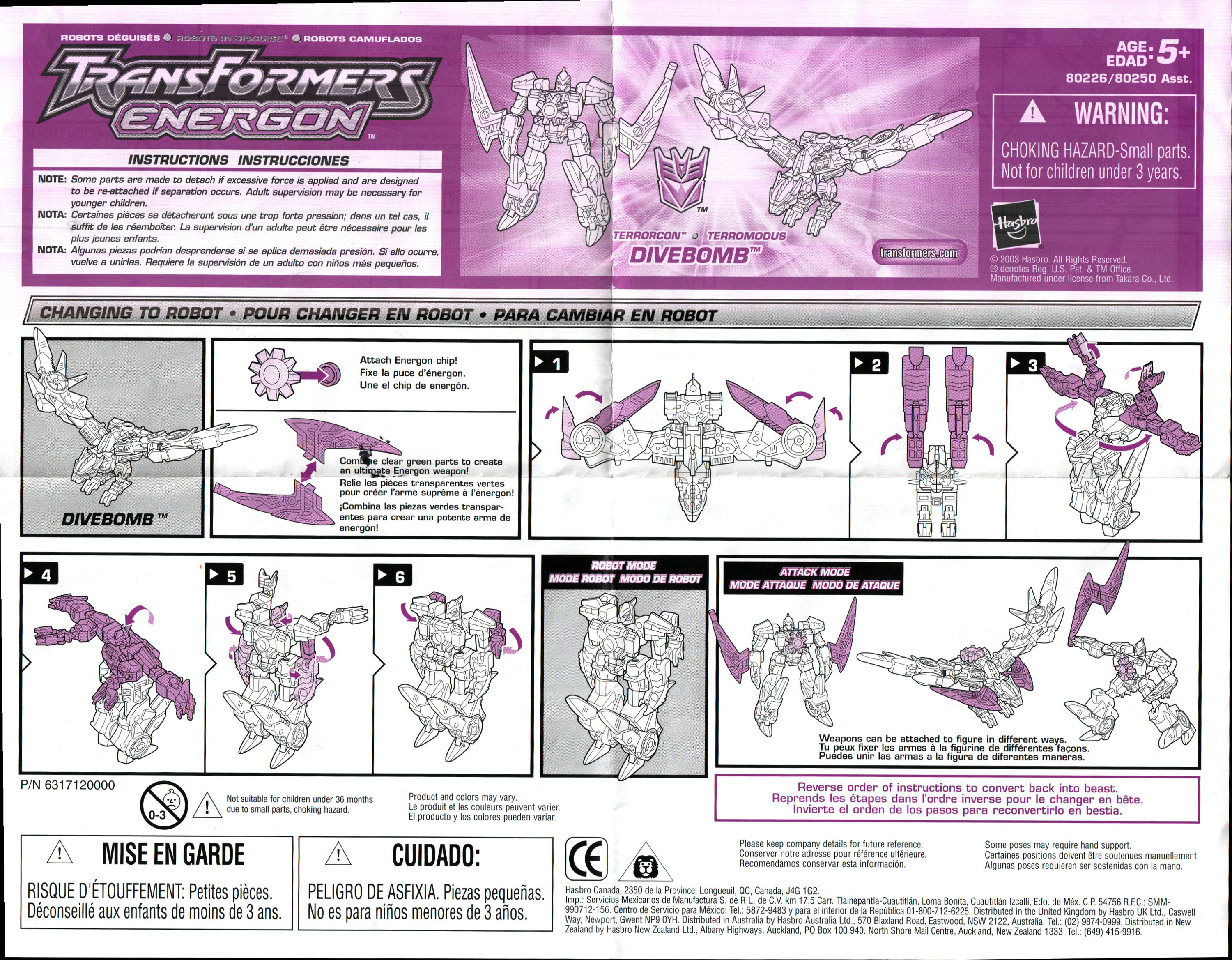 Energon Class Divebomb (Transformers, Energon, Decepticon