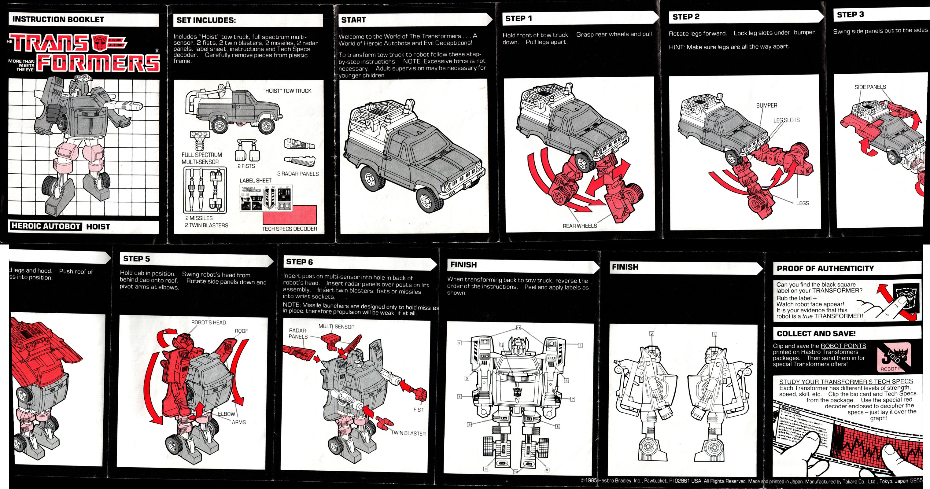 Autobot Cars Hoist (Transformers, G1, Autobot)