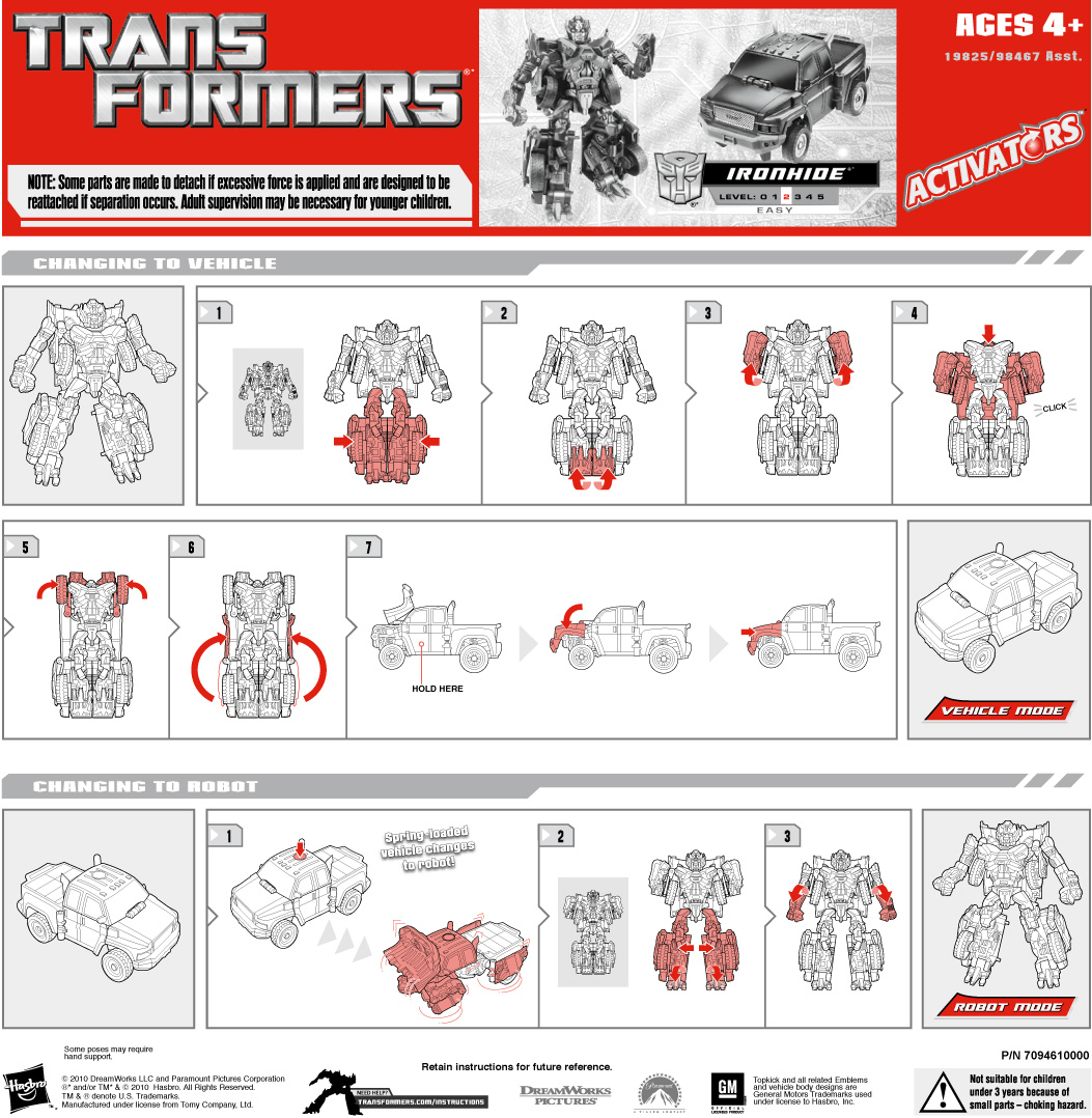 Activators Ironhide (Transformers, Transformers (2010 HFTD / RTS