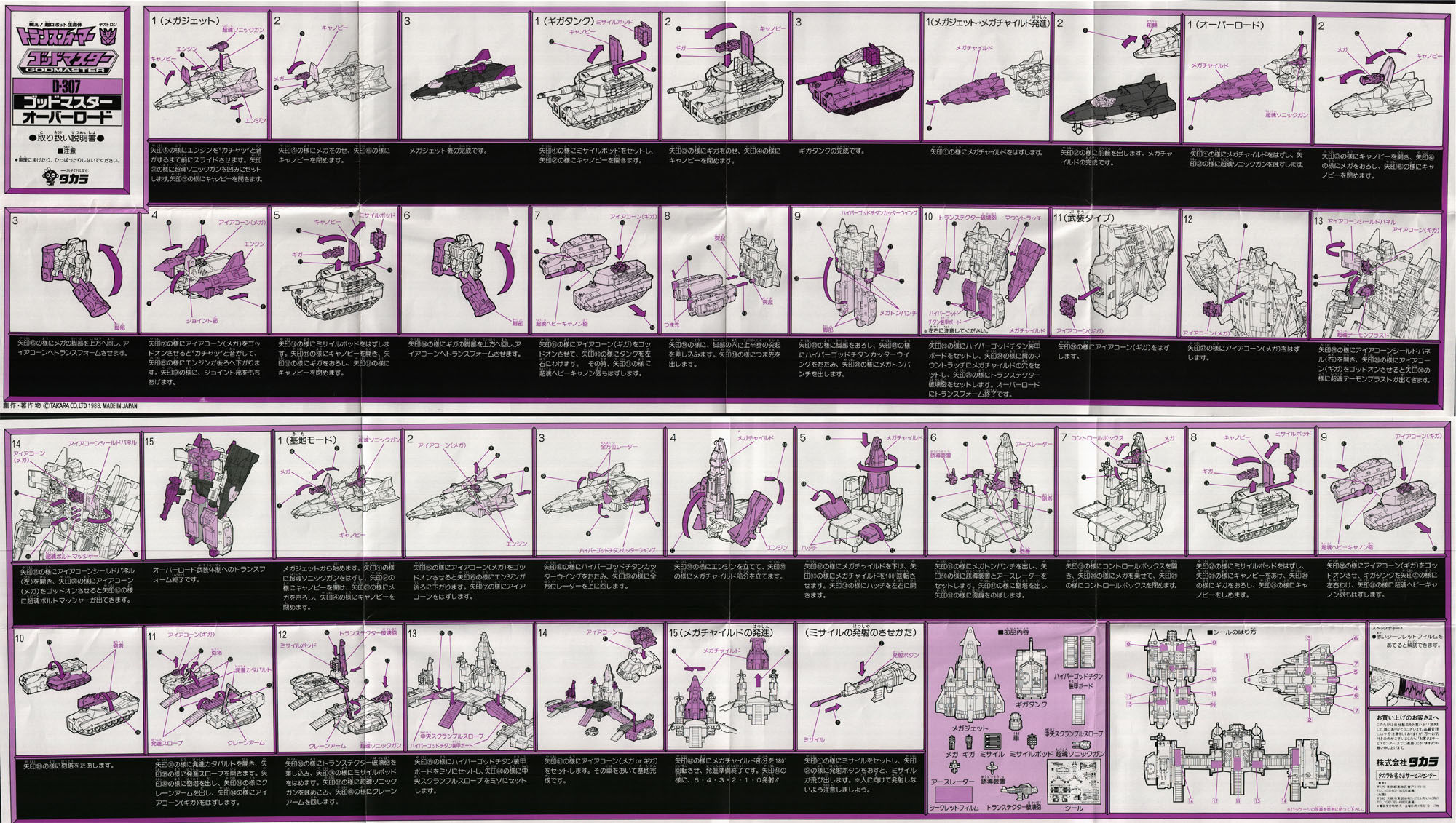 Godmasters Overlord (D307) (Transformers, G1 SuperGod Masterforce