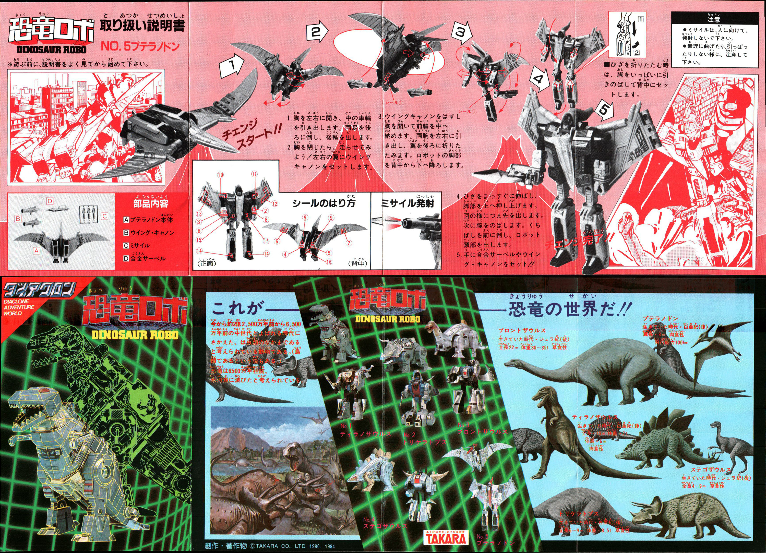 Dinosaur Robo Pteranodon (Diaclone, Diaclone Corps Dinosaur Robo Pteranodon (Diaclone, Diaclone Corps