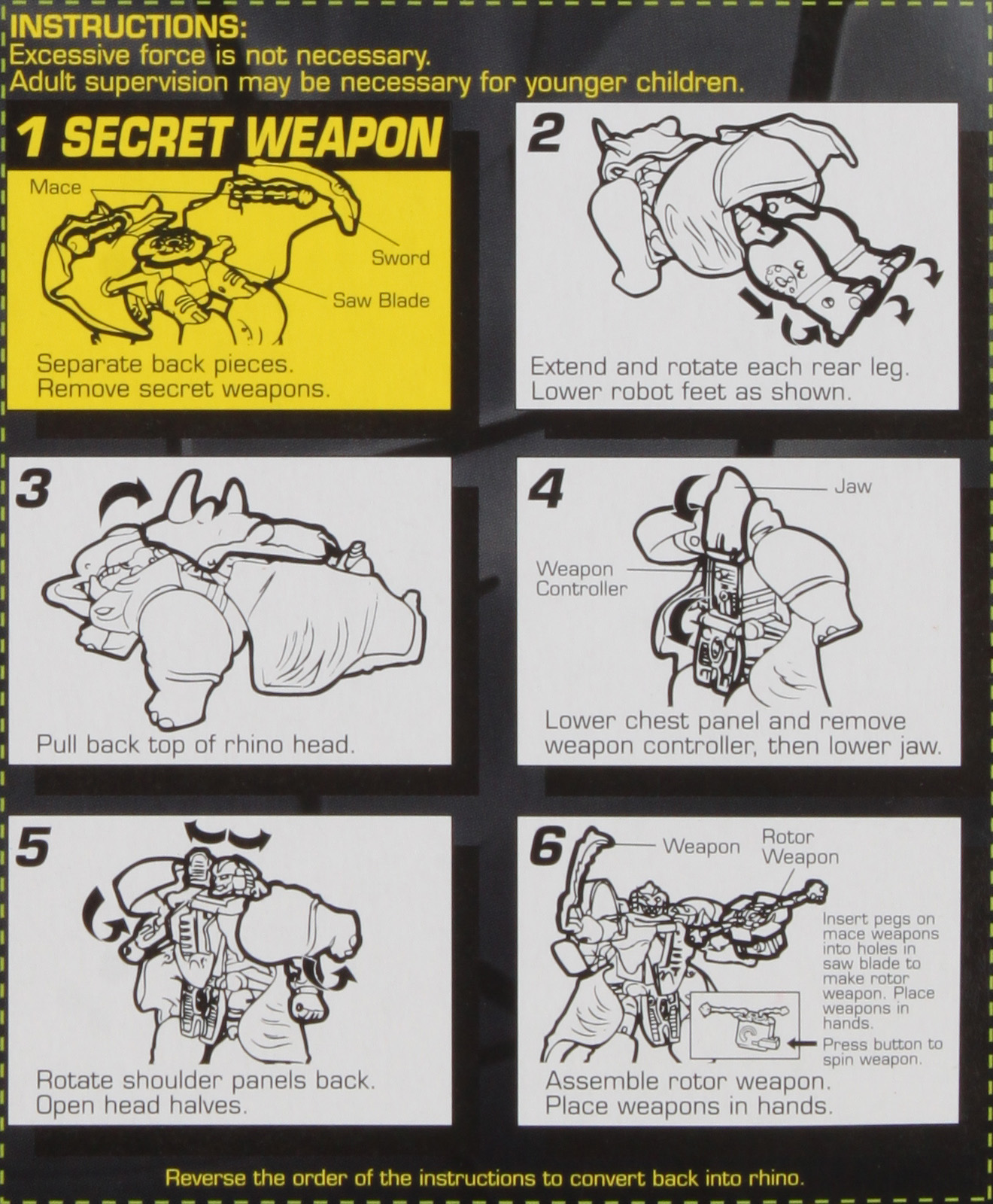 Rhinox Instructons Deluxe Class Rhinox (Transformers, Beast Wars, Maximal ...