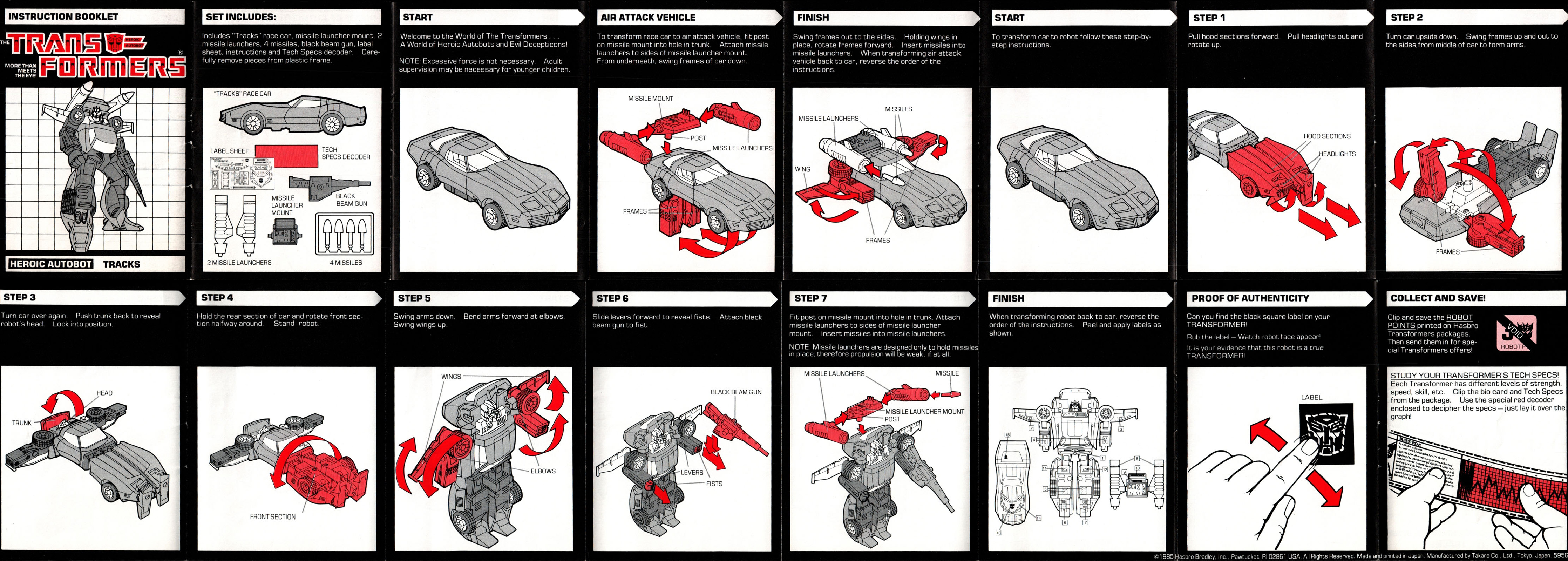 g1 transformers tracks