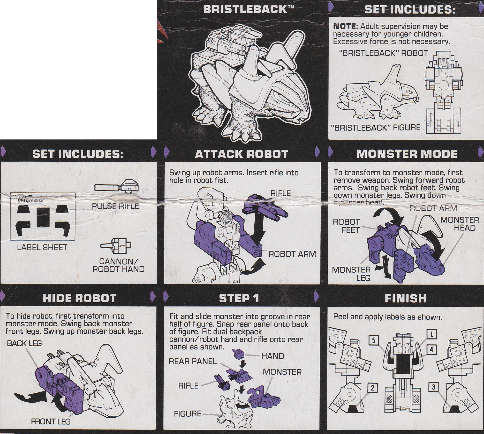 Pretender Monsters (Monstructor) Bristleback (PM2) (Transformers, G1 ...
