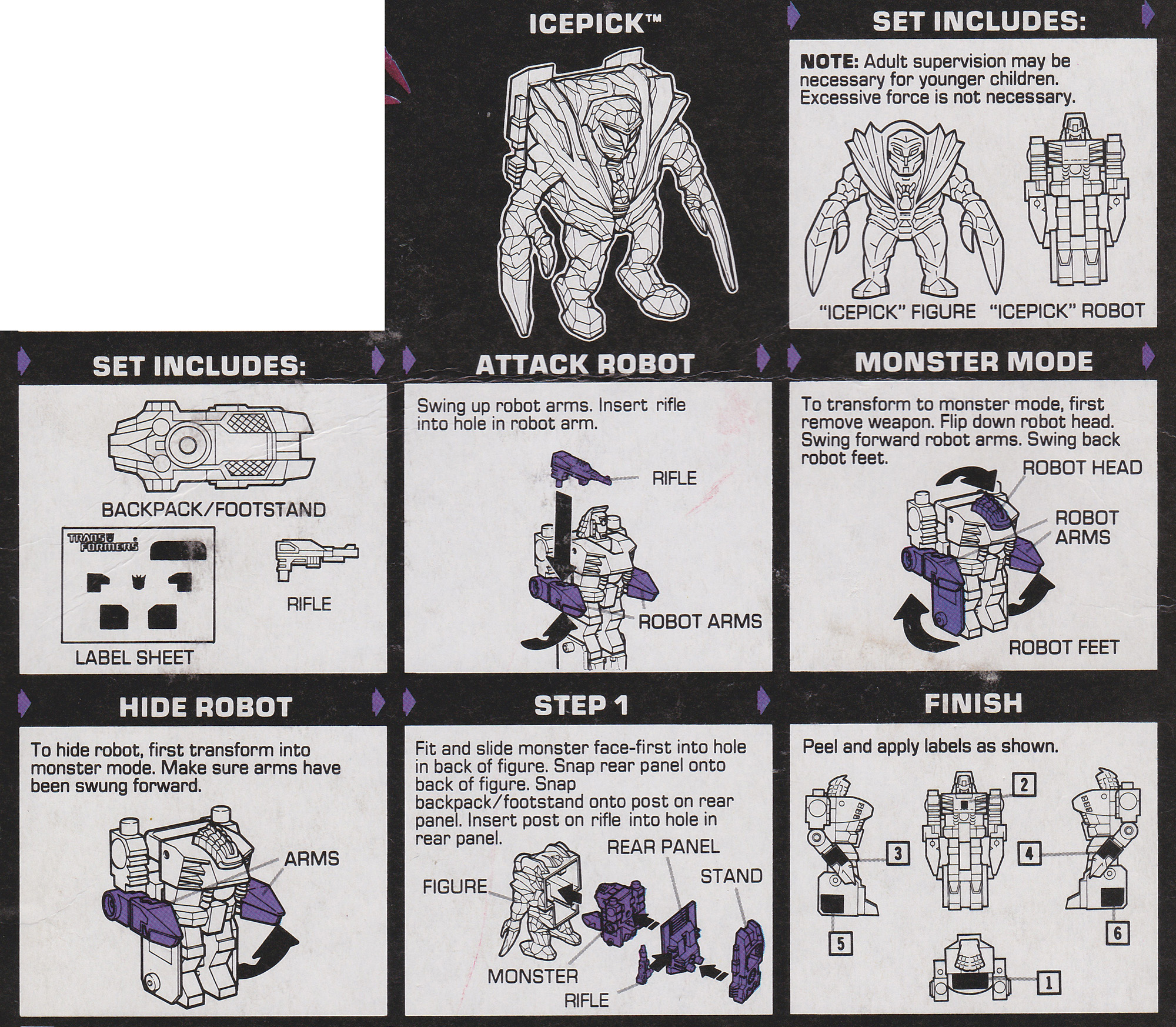 Pretender Monsters (Monstructor) Icepick (PM1) (Transformers