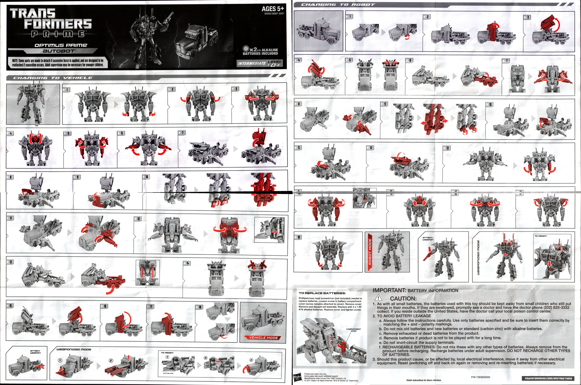 Transformers Prime Robots in Disguise Weaponizer Optimus Prime