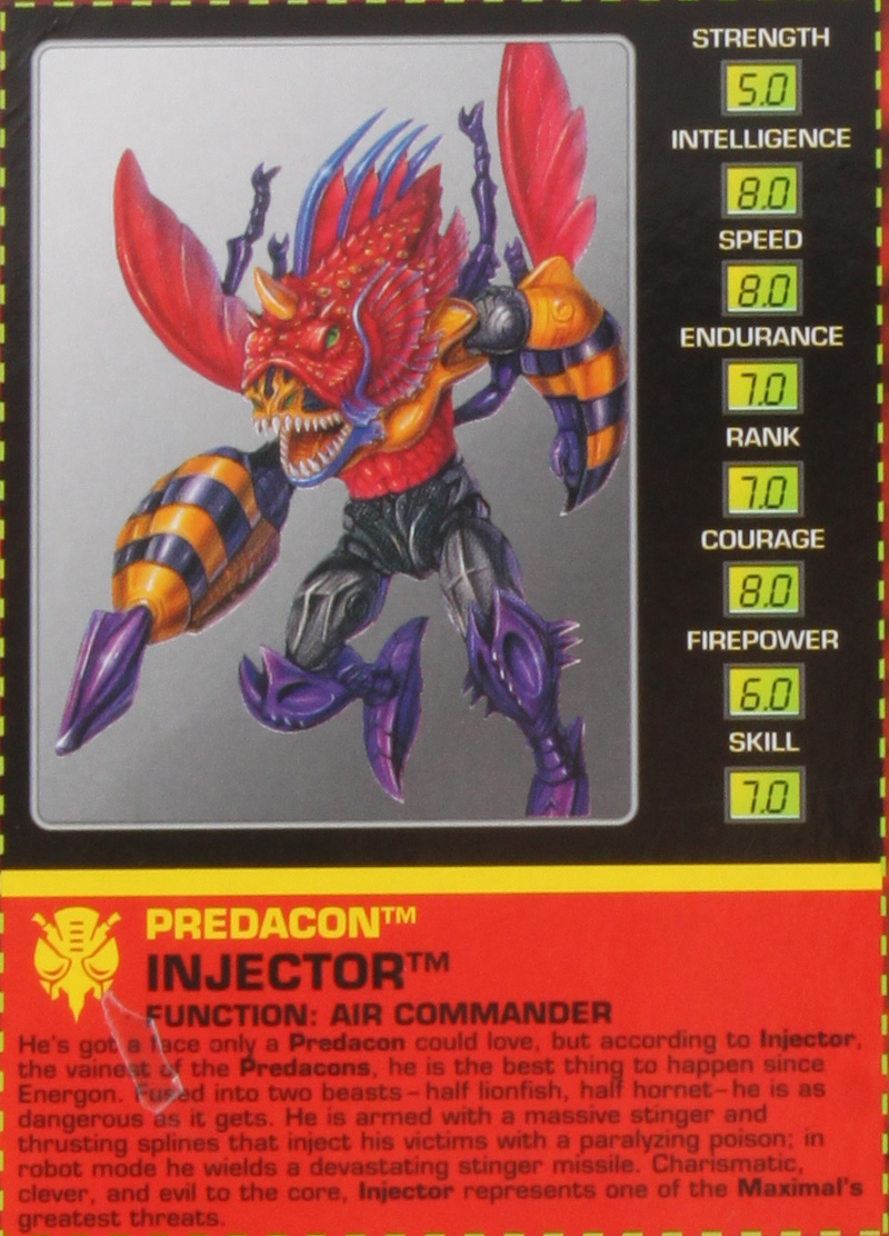 Transformers Beast Wars Injector 輸入品 Year 1997 Transformer Beast Wars Fuzors Deluxe 7 Inch Figure