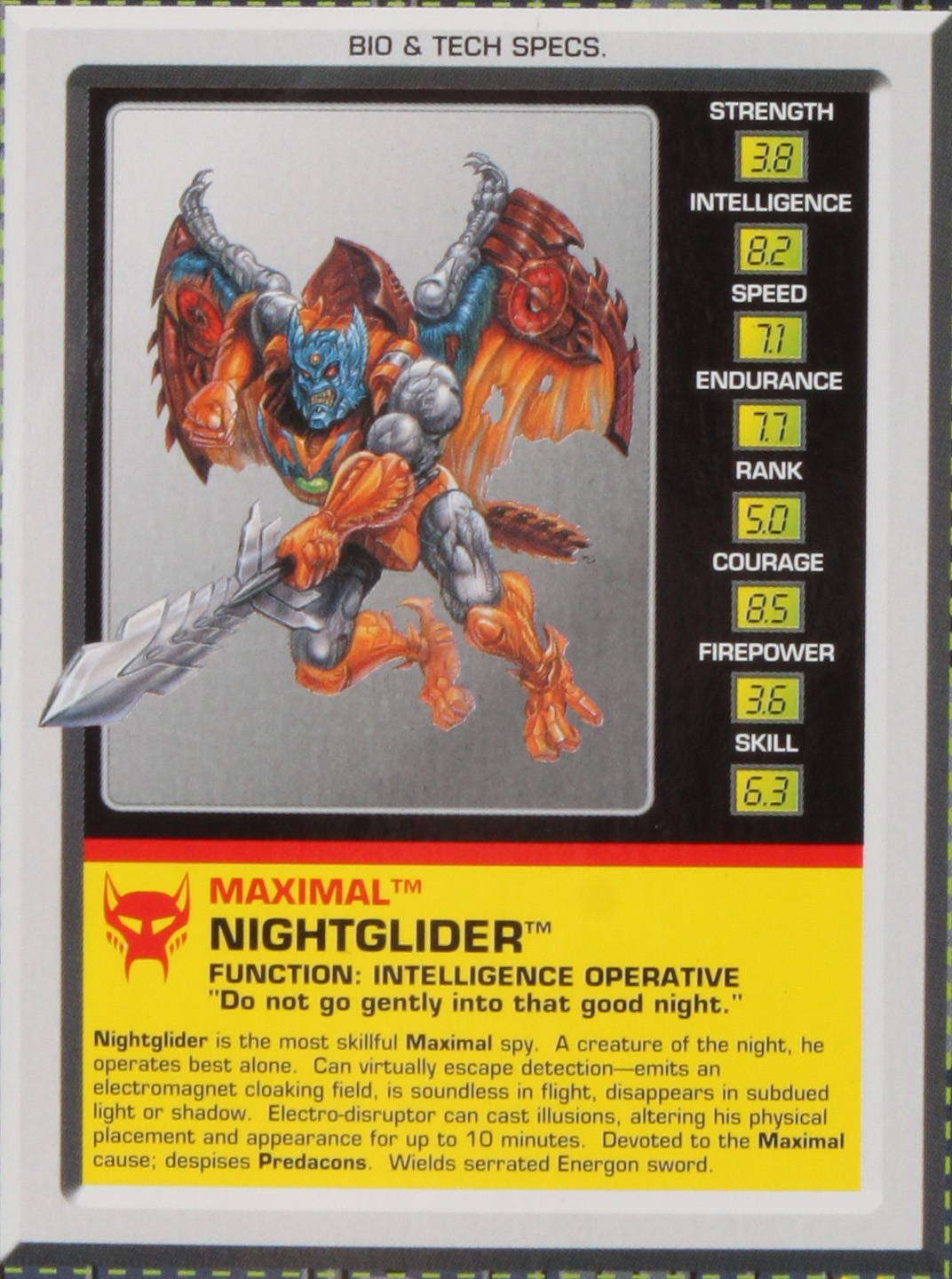 Basic Class Nightglider (Transformers, Beast Wars, Maximal