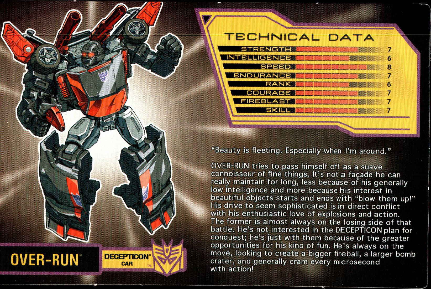 Deluxe Class Over-Run (Transformers, BotCon / OTFCC