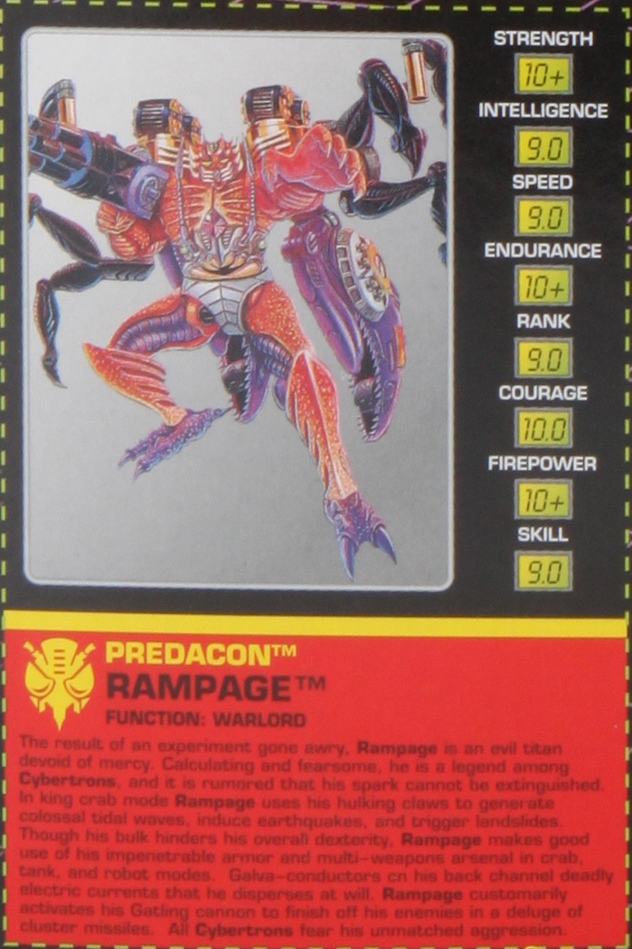 Ultra Class Rampage (Transformers, Beast Wars, Predacon