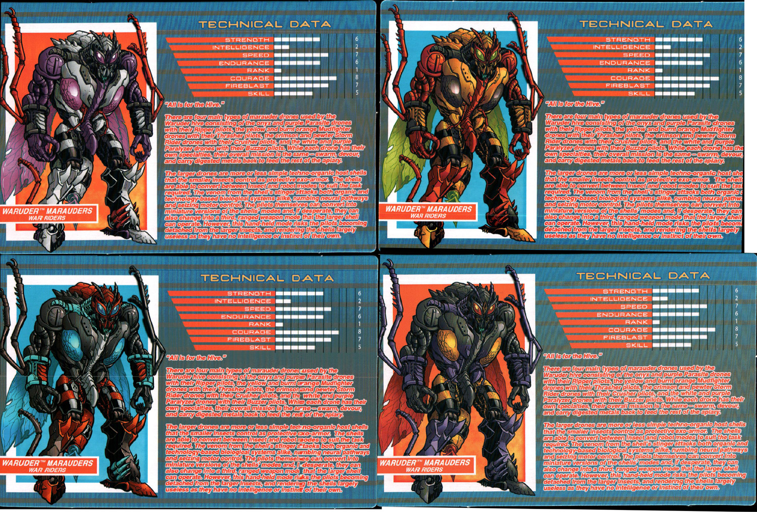 Souvenir Sets Waruders Four Pack (Transformers, BotCon / OTFCC 
