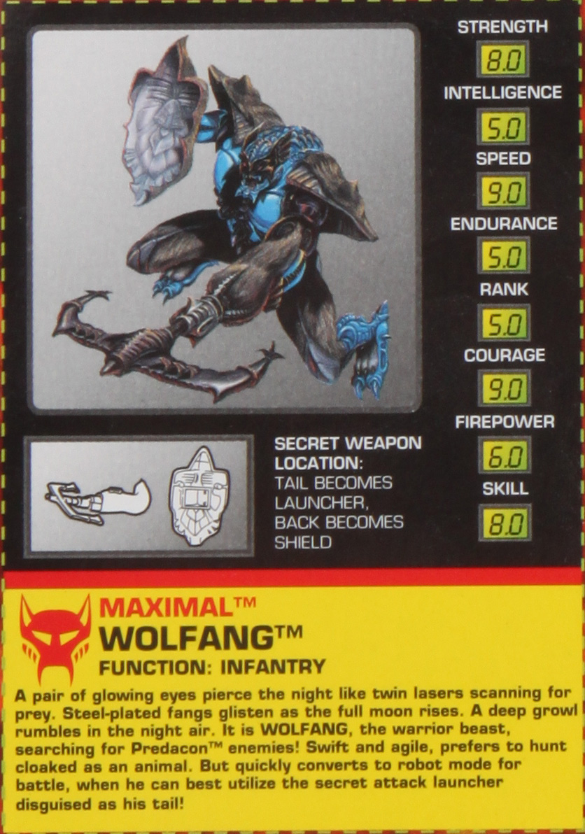 Deluxe Class Wolfang (Transformers, Beast Wars, Maximal