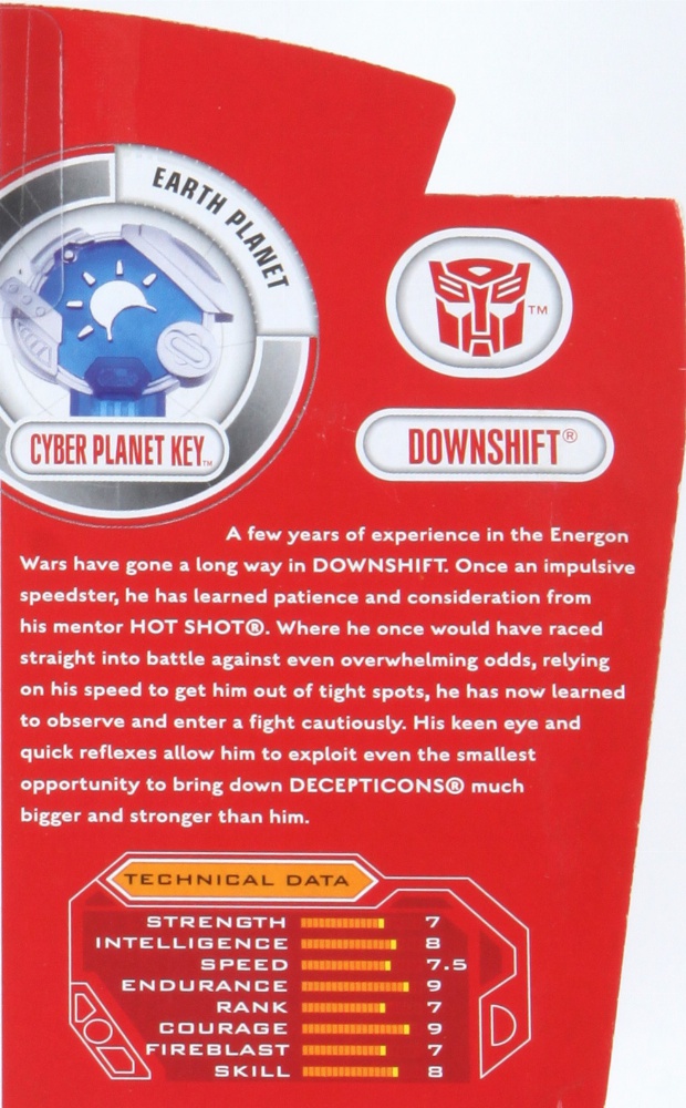 Deluxe Class Downshift (dm8r) (Transformers, Cybertron