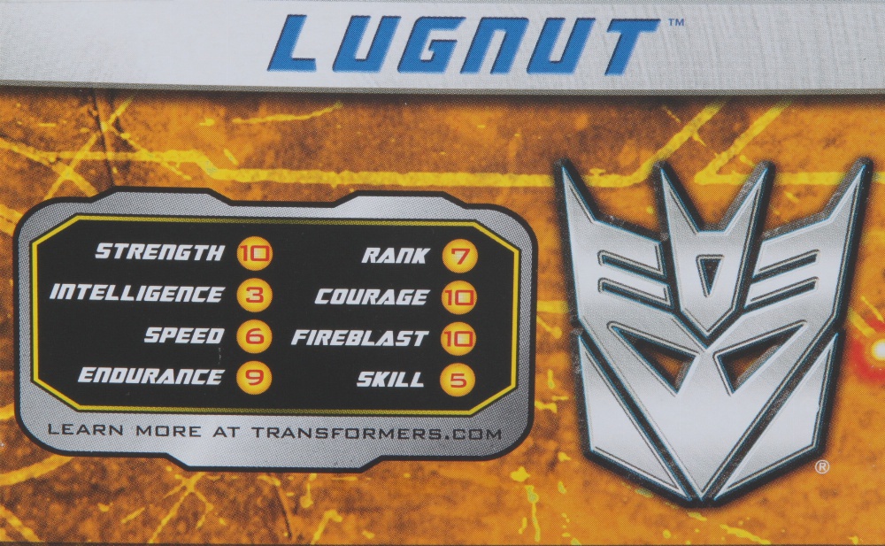transformers generations lugnut