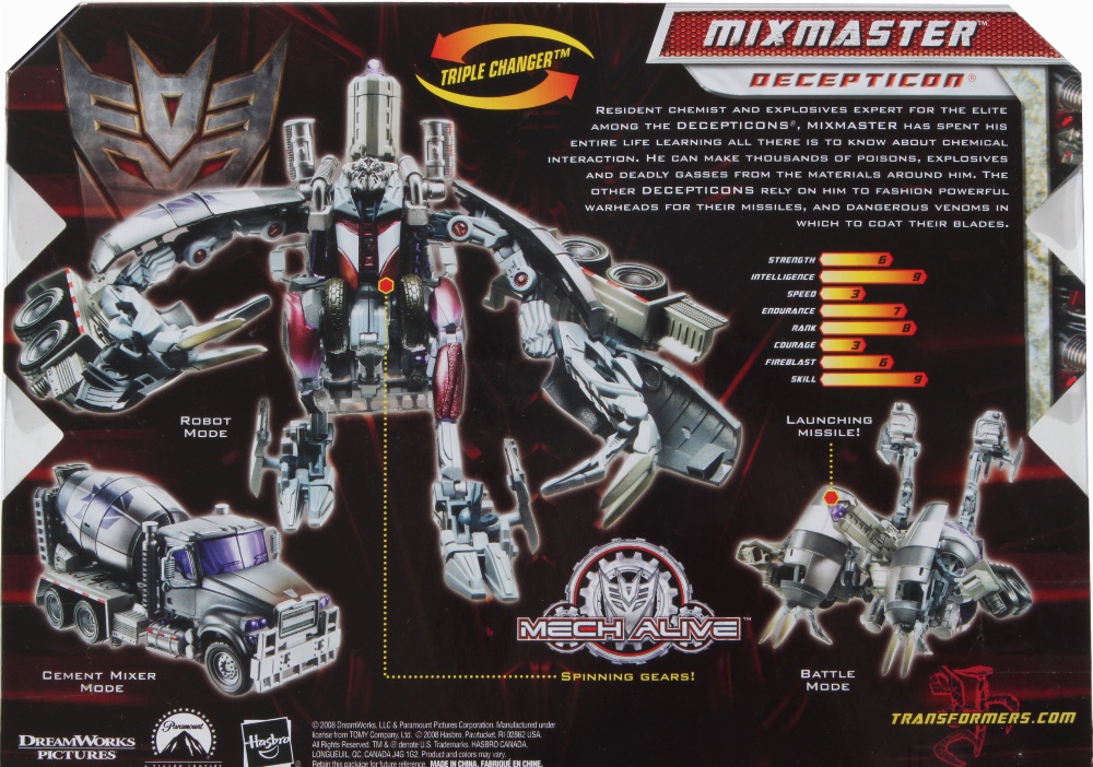 transformers animated mixmaster toy