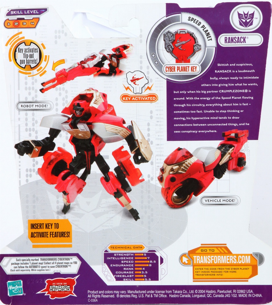 Scout Class Ransack (sc92) (Transformers, Cybertron, Decepticon