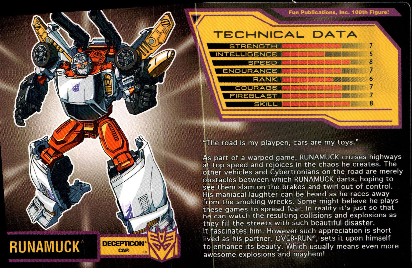Annual Membership Figures Runamuck (Transformers, BotCon / OTFCC.