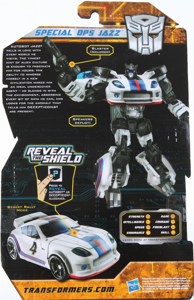 Transformers Reveal The Shield SPECIAL OPS JAZZ Rts GUN listing 