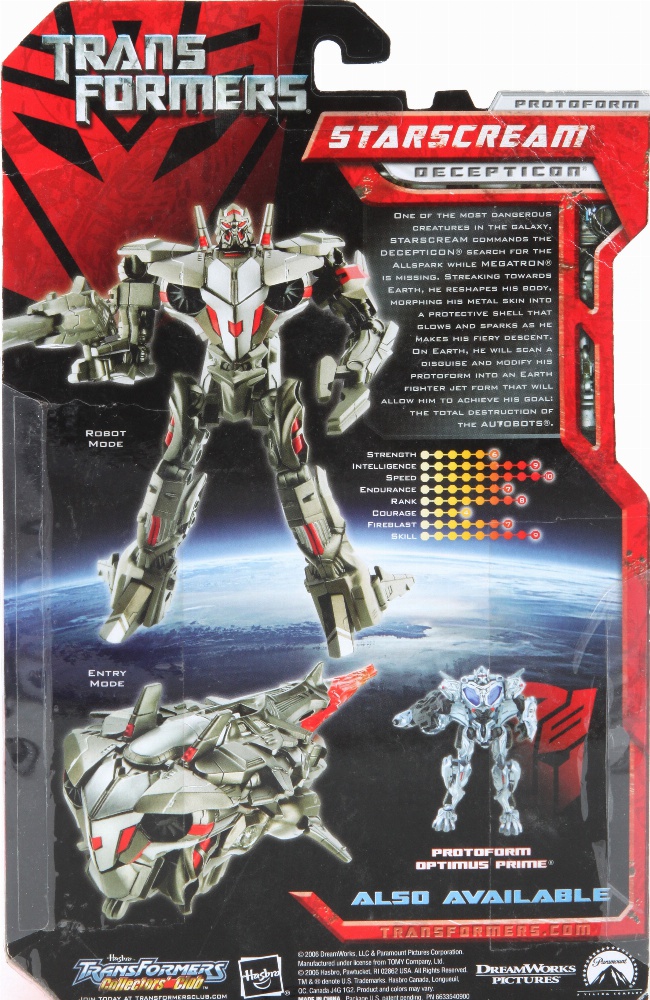 Transformers Movie Preview Protoform Starscream - Deluxe Transformers Movie Preview Protoform Starscream - Deluxe