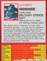 Ironhide hires scan of Techspecs