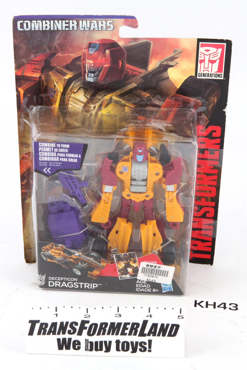 Transformers Generations Combiner Wars – Deluxe Class Decepticon Dragstrip – Action Figure 2-in-1 Con Spada