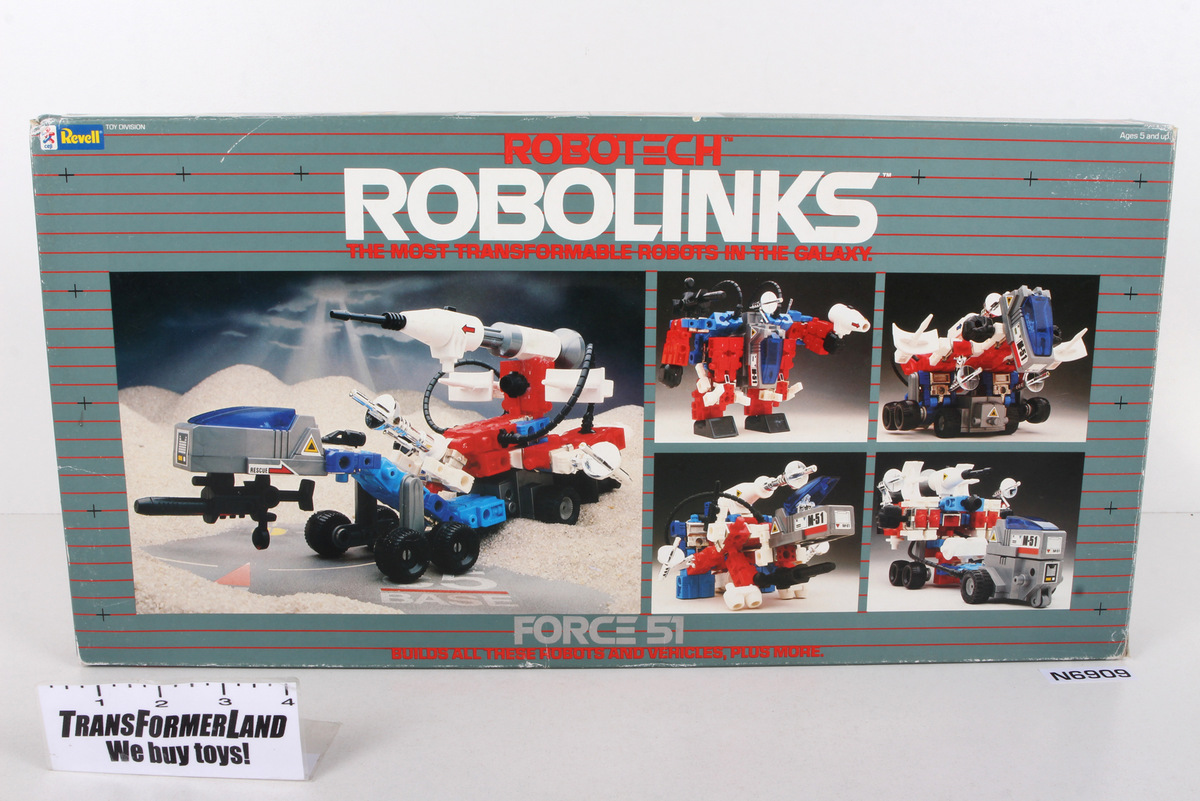 ROBOTECH ROBOLINKS FORCE51 Revell版85年箱付 Packaged, not sealed Macross / Robotech® Robolinks Construction