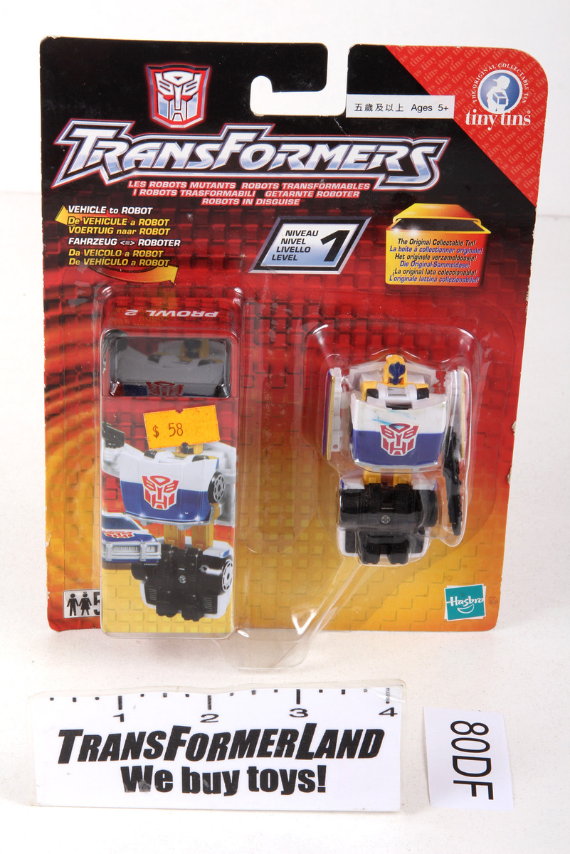 Sealed Transformers® Robots in Disguise (RID) Tiny Tins Prowl 2 SKU ...