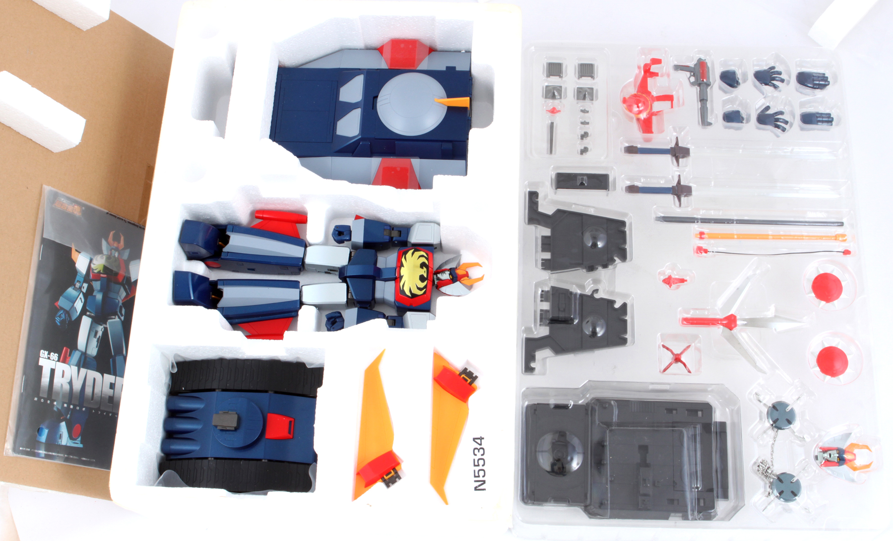 Packaged, not sealed Chogokin® Soul of Chogokin Deluxe (DX) Trider