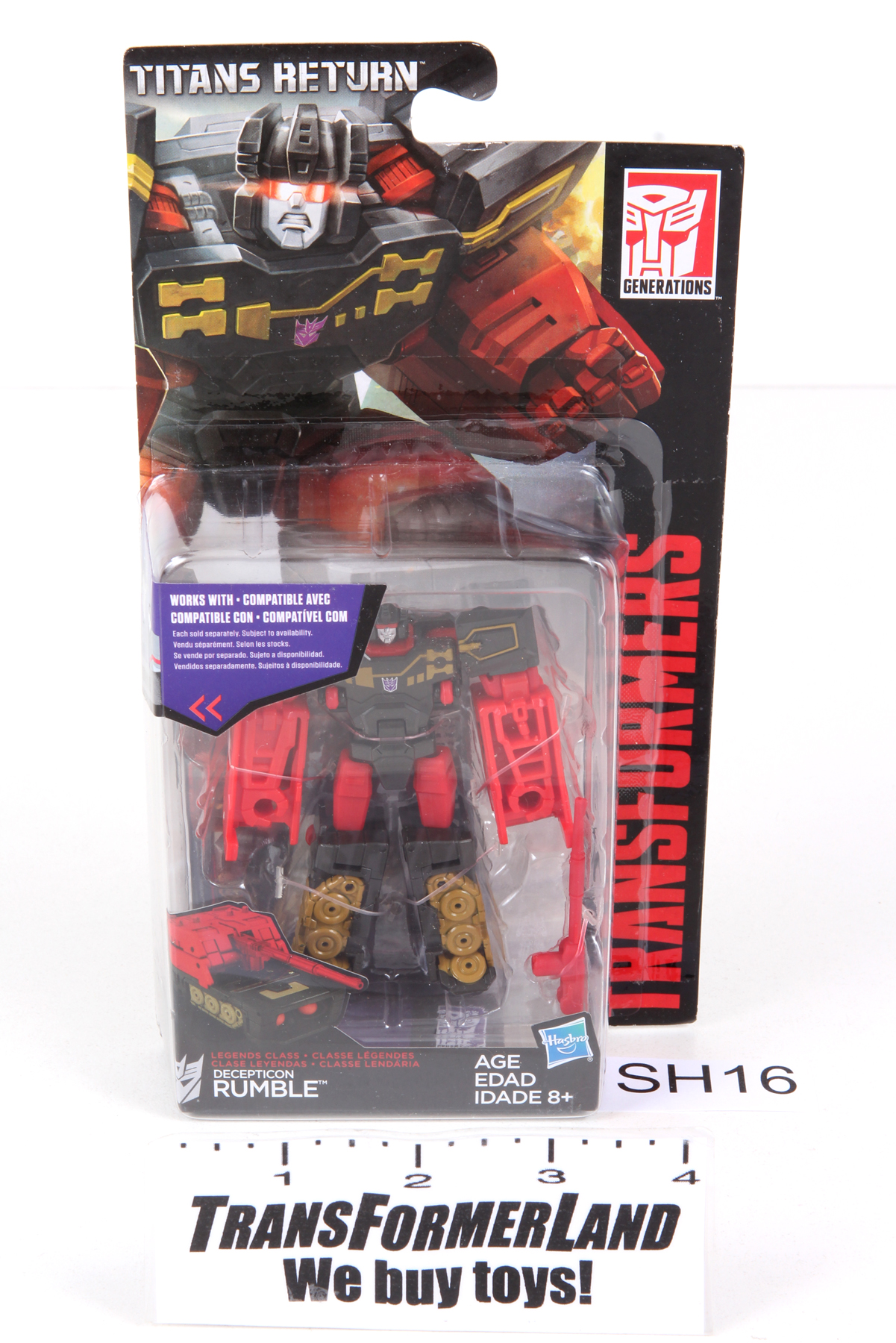 Transformers Generations Legends Rumble | Action Figure Convertibile Decepticon | Giocattolo Per Bambini